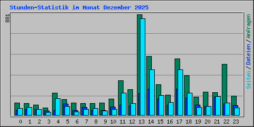 Stunden-Statistik im Monat Dezember 2025