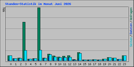Stunden-Statistik im Monat Juni 2026