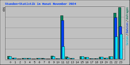 Stunden-Statistik im Monat November 2024